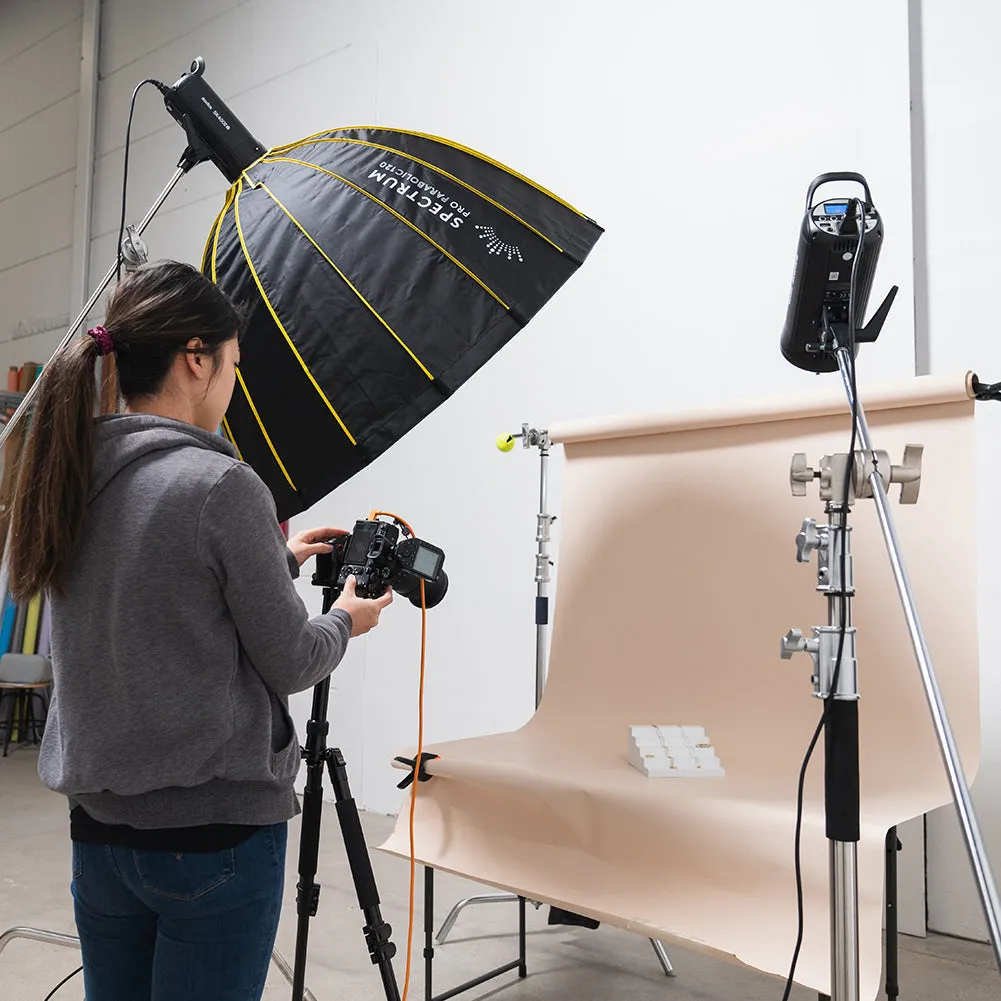 Spectrum White PRO.PROPS Styling Photography Stair Prop - Wide 5 Steps