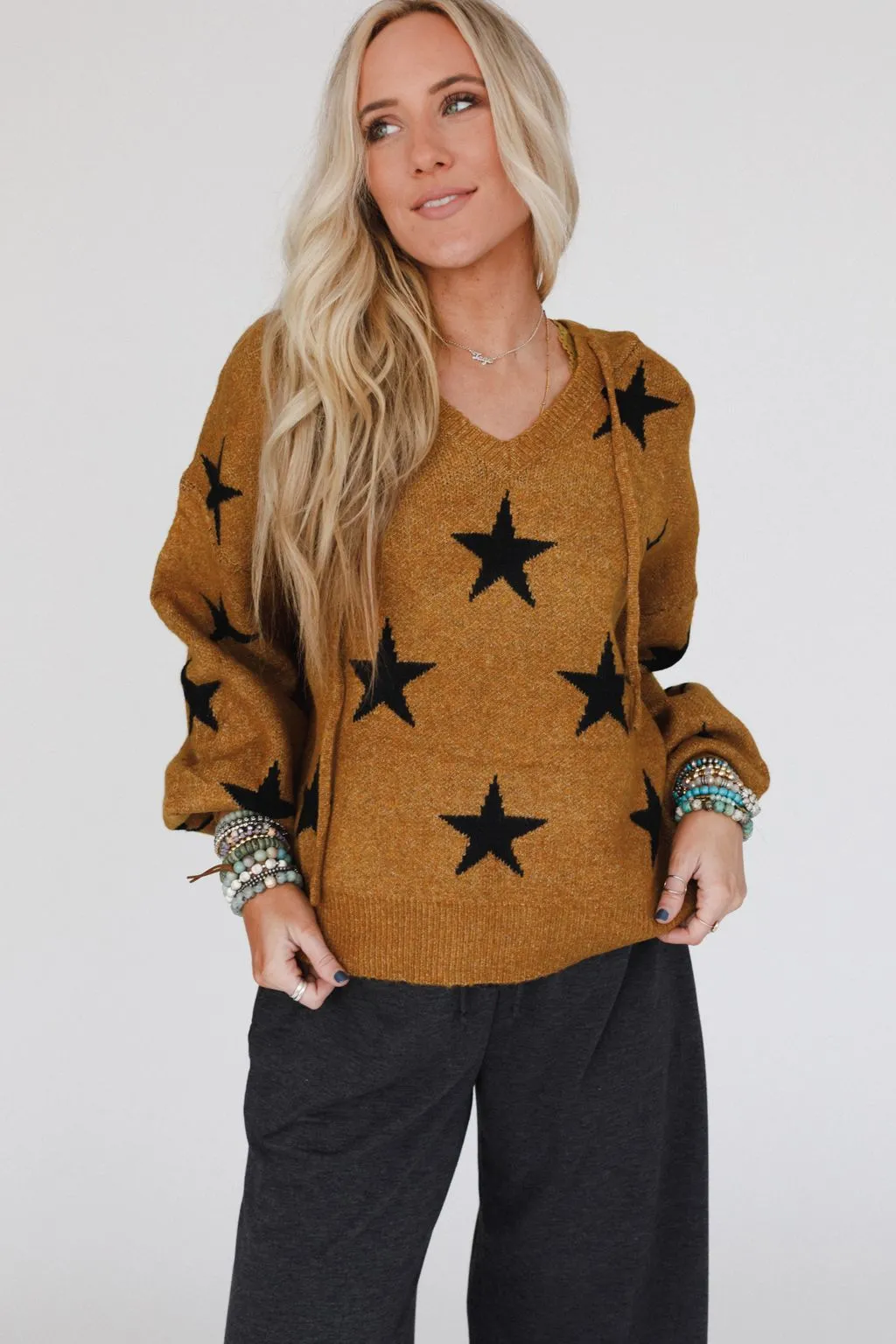 Starborn Hoodie Sweater - Camel