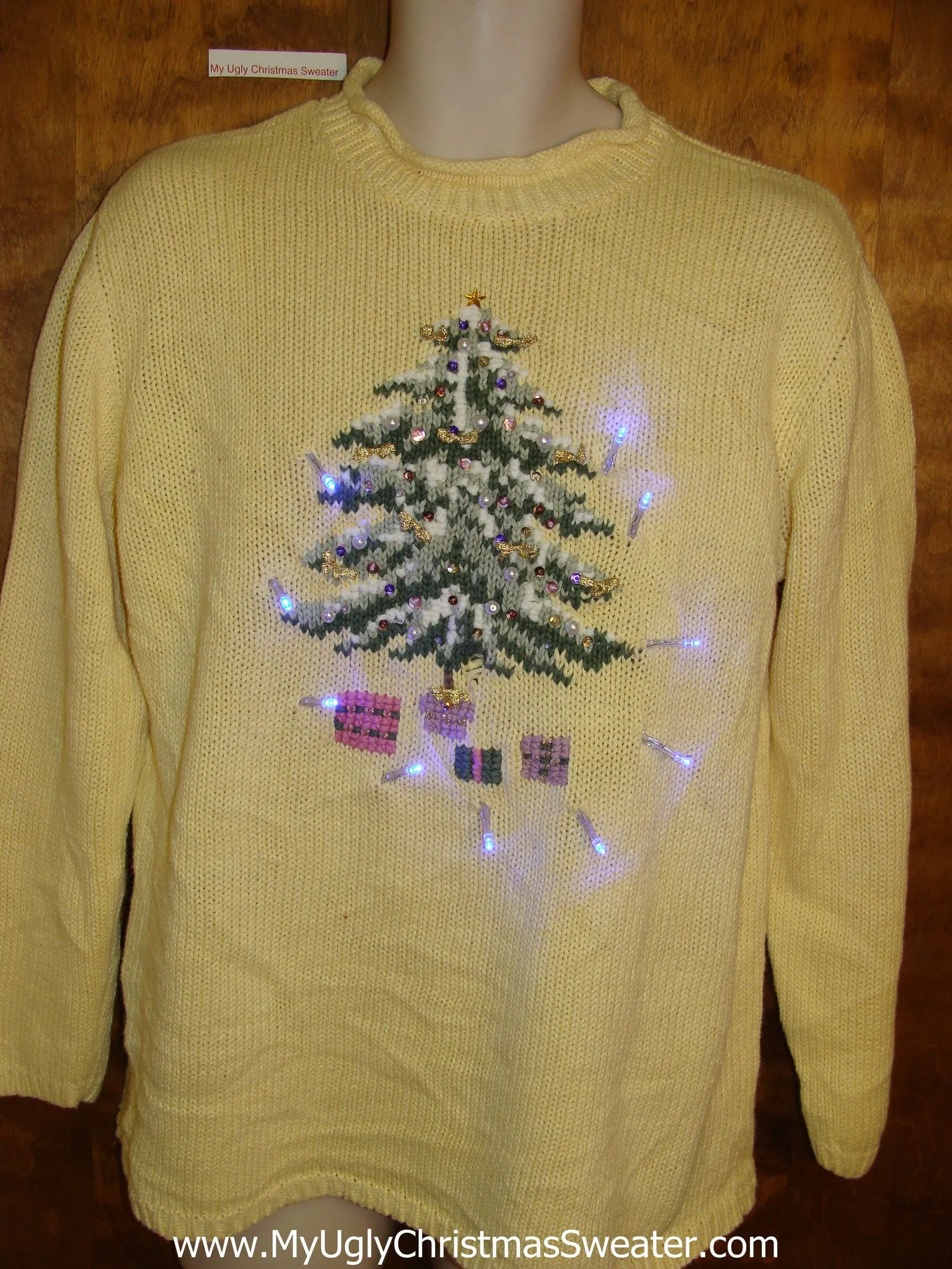 Tastefully Tacky Light Up Ugly Xmas Sweater