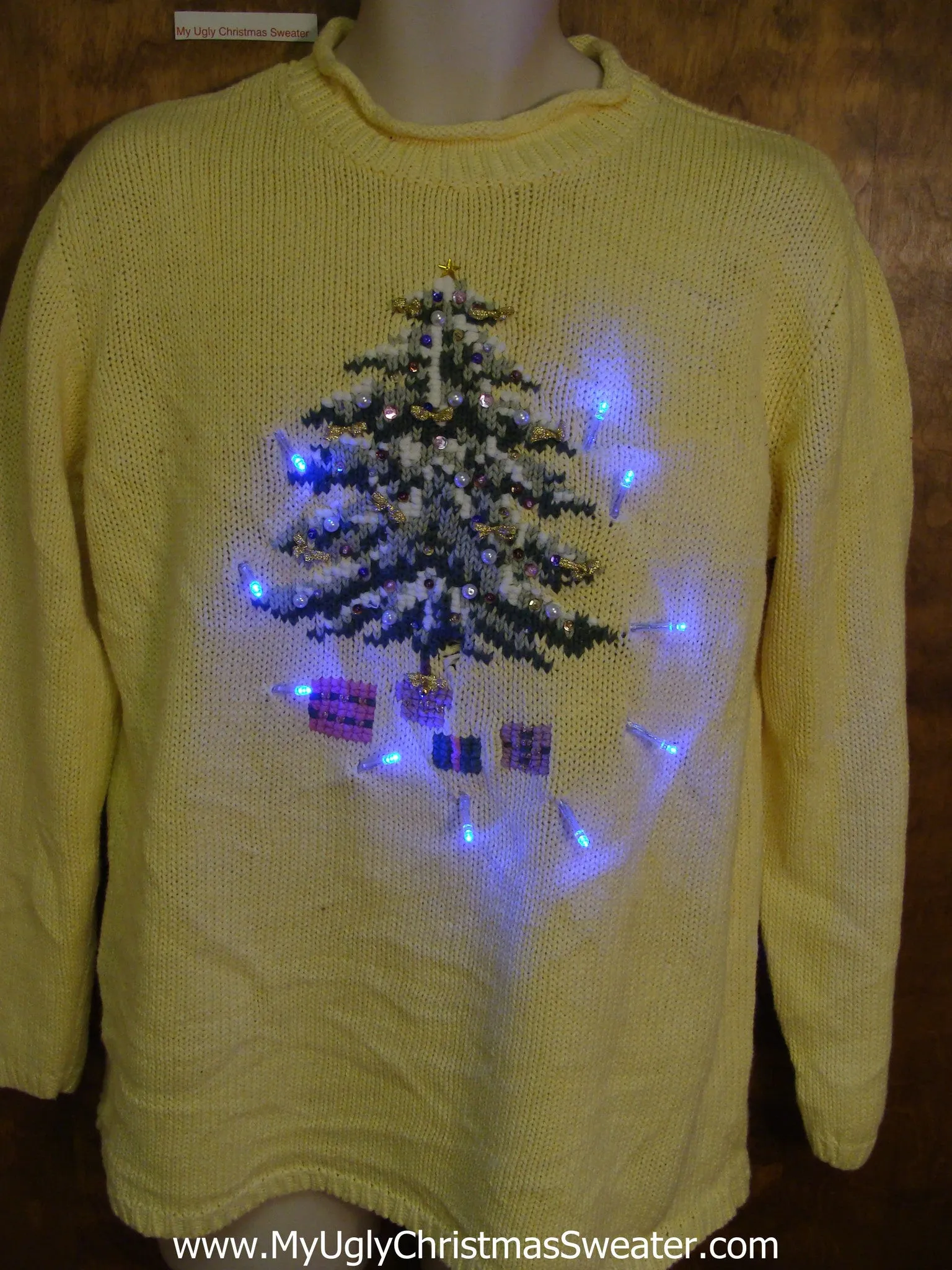 Tastefully Tacky Light Up Ugly Xmas Sweater