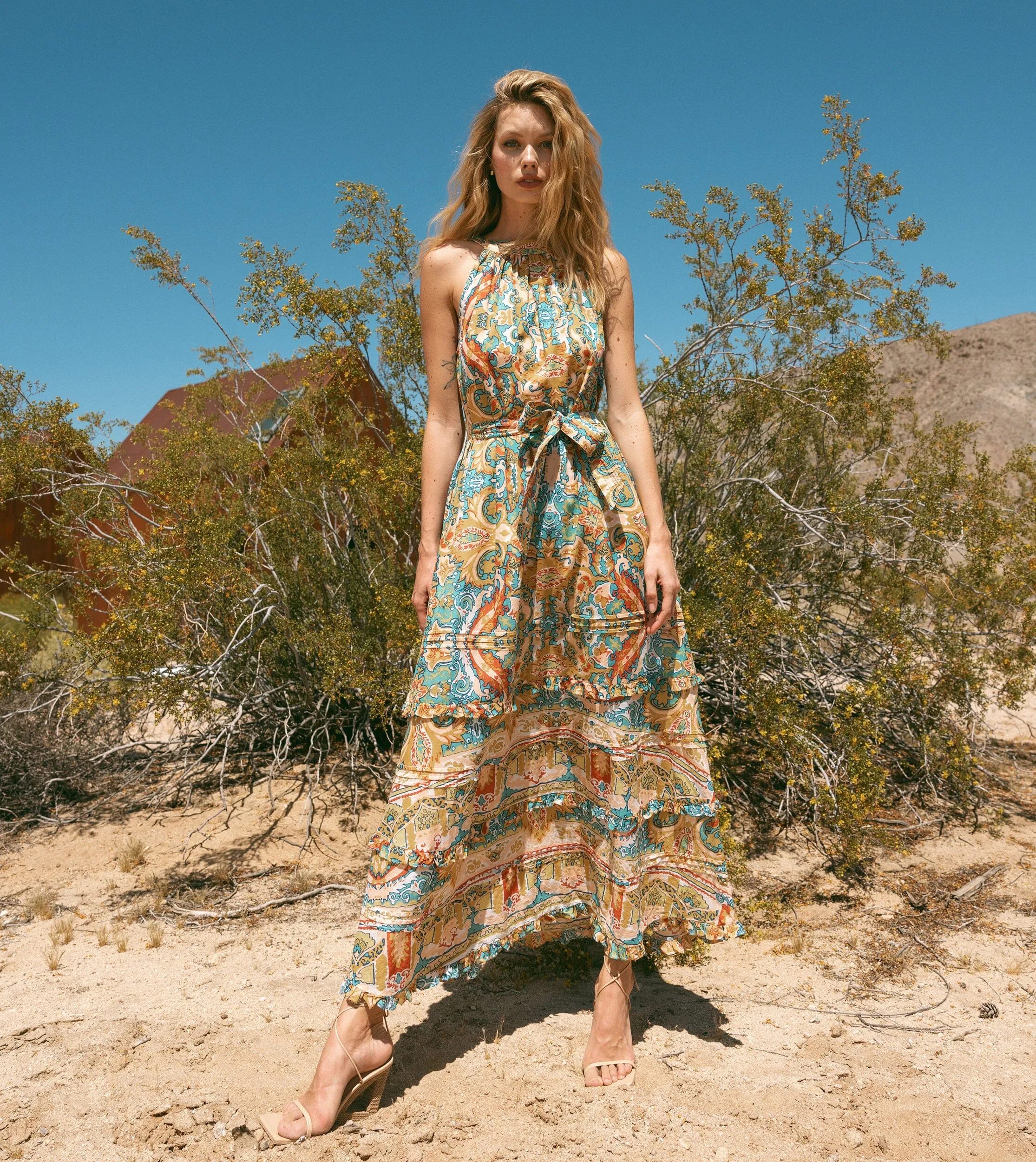 Tonia Ankle Dress | Las Palmas