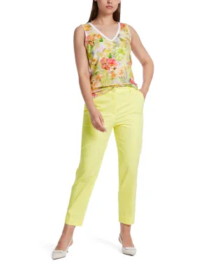 Top - Pale Yellow/Print