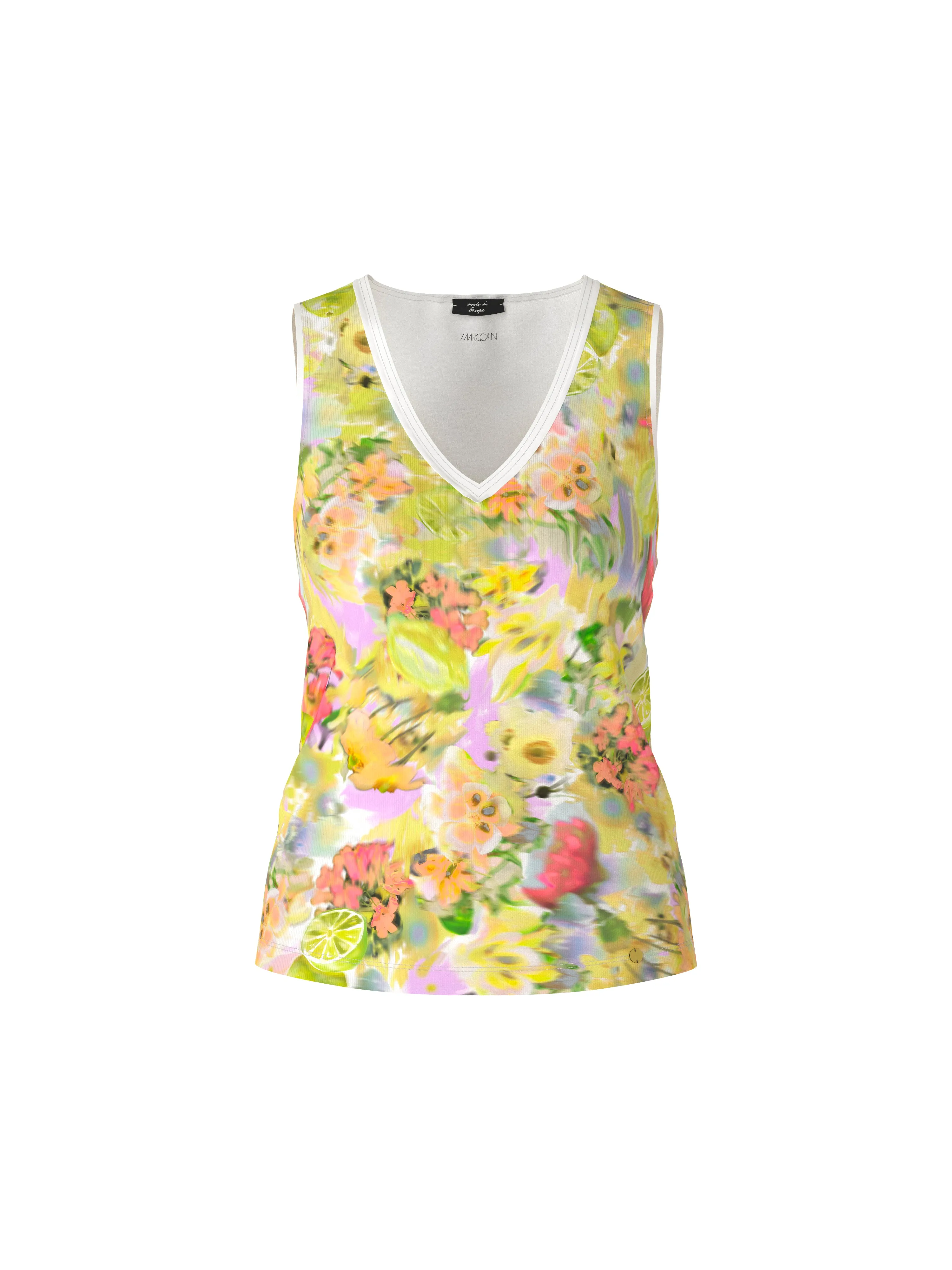 Top - Pale Yellow/Print