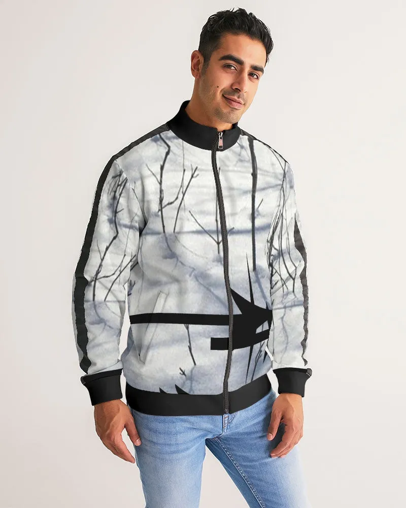 Track jacket snow stripe sleeves