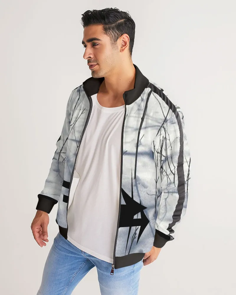 Track jacket snow stripe sleeves