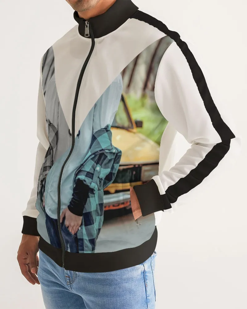 Two sides to a story Men's Stripe-Sleeve Track Jacket