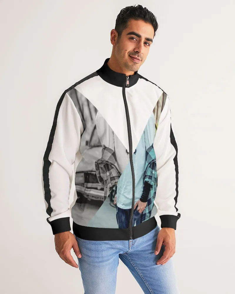 Two sides to a story Men's Stripe-Sleeve Track Jacket