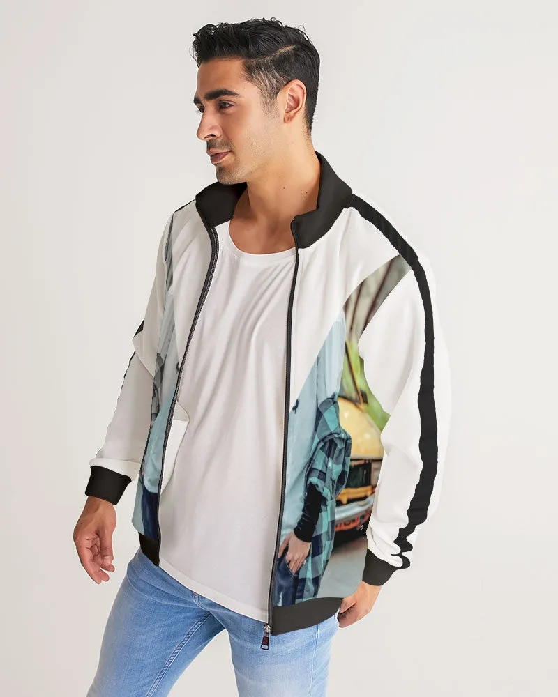 Two sides to a story Men's Stripe-Sleeve Track Jacket