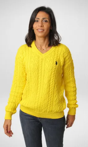 USP Pullover V-Neck - Yellow