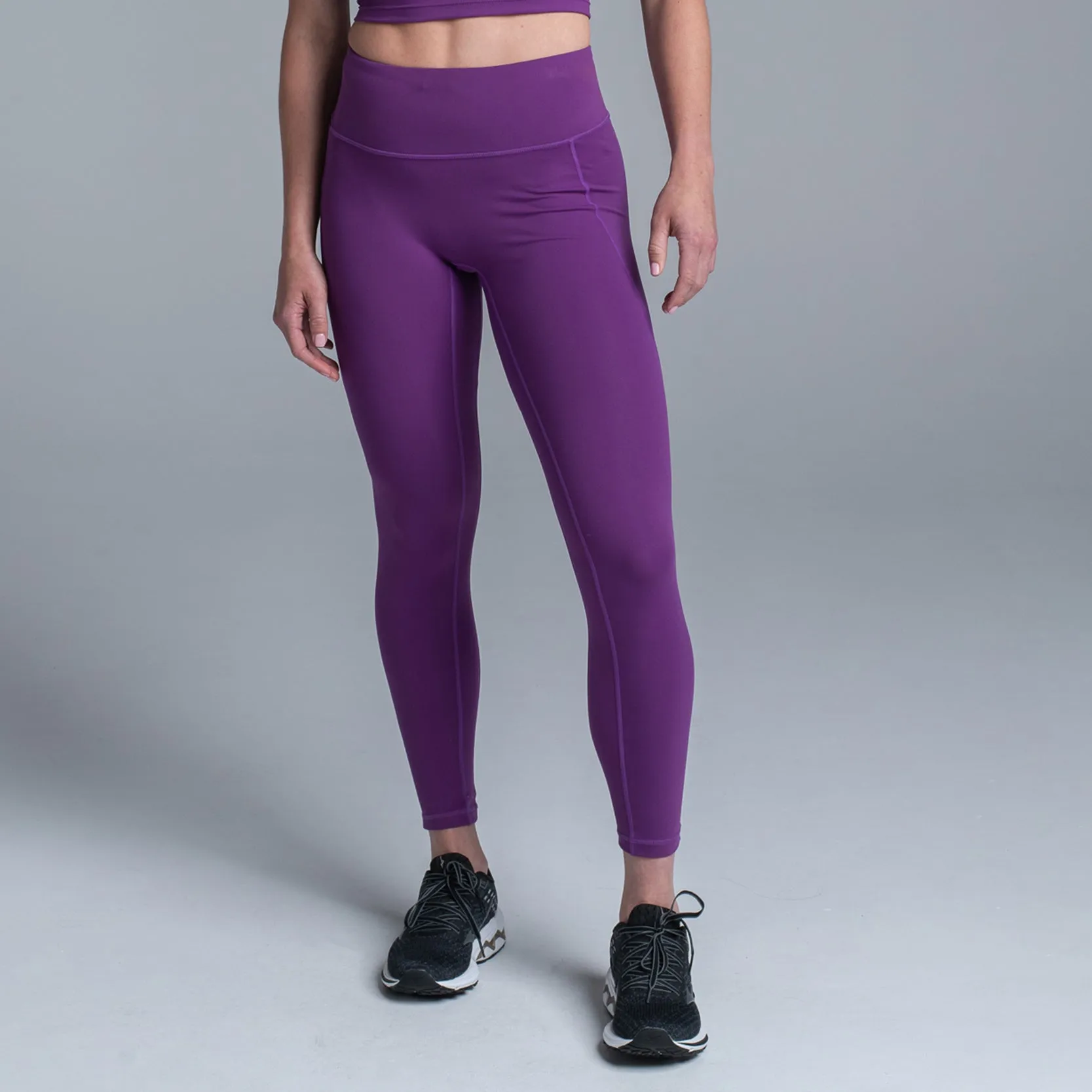 Valour Active Ultimate Brushed Lycra 7/8 Tight - Grape