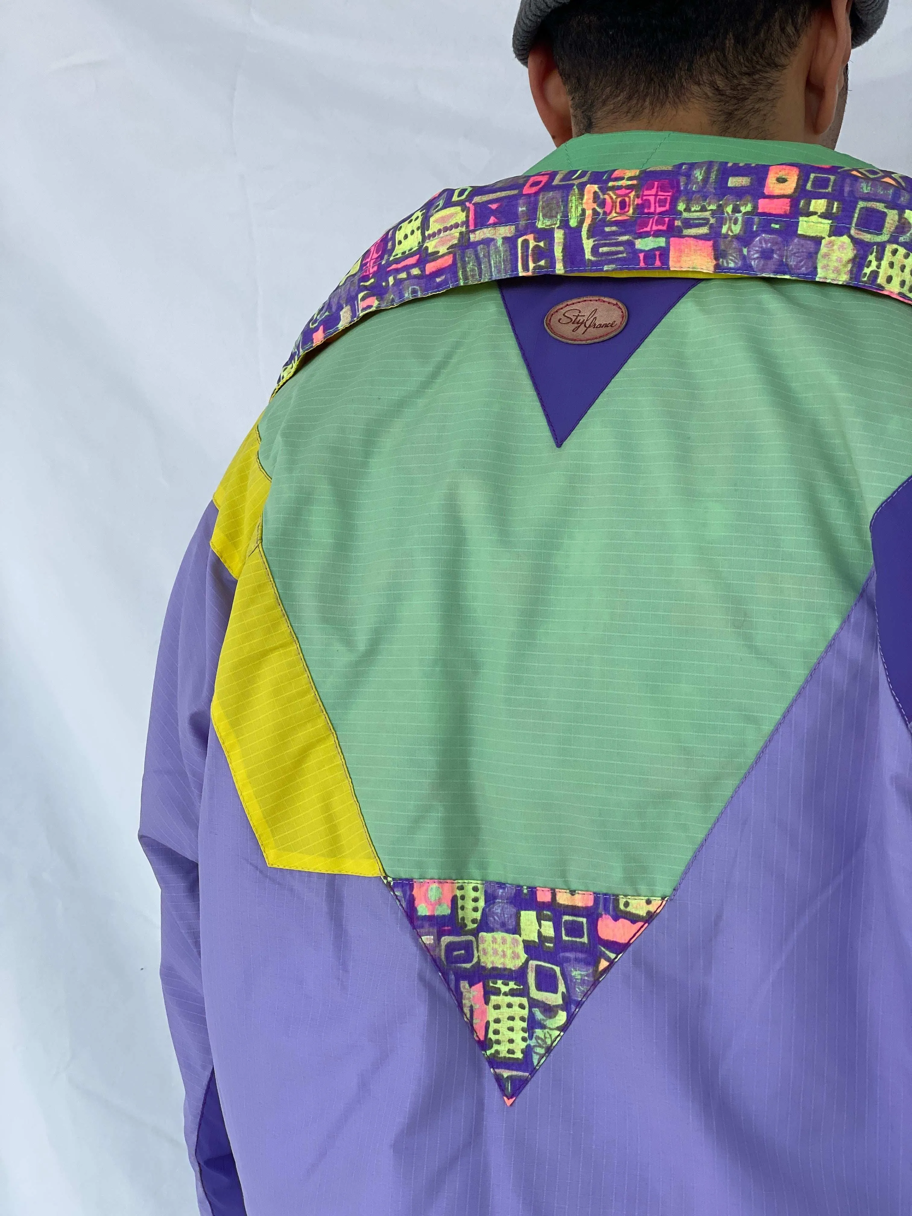 Vintage 80s STYLFRANCE Lavender Puffer Ski Jacket - Size L