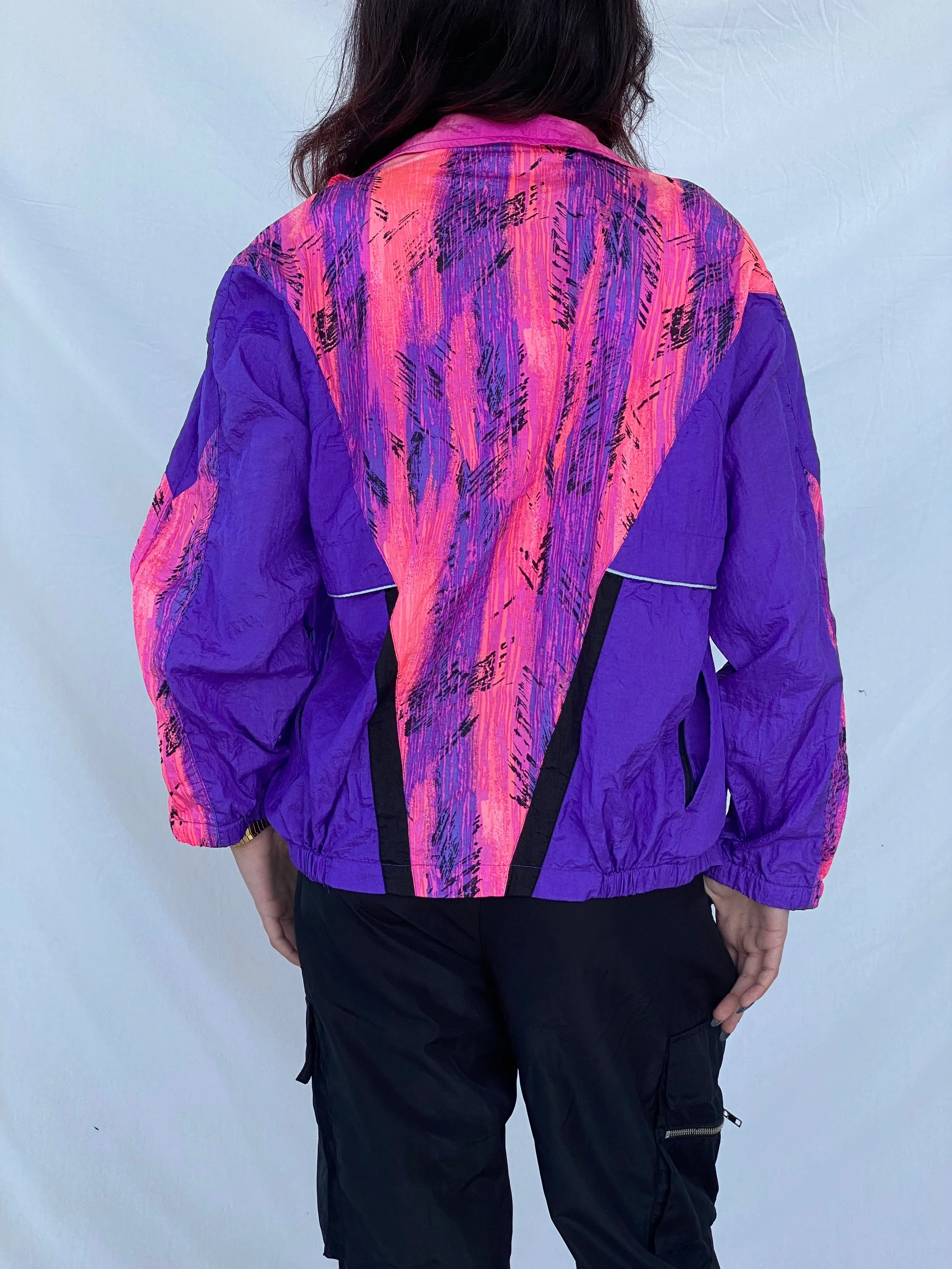 Vintage 90s ASICS Windbreaker Jacket