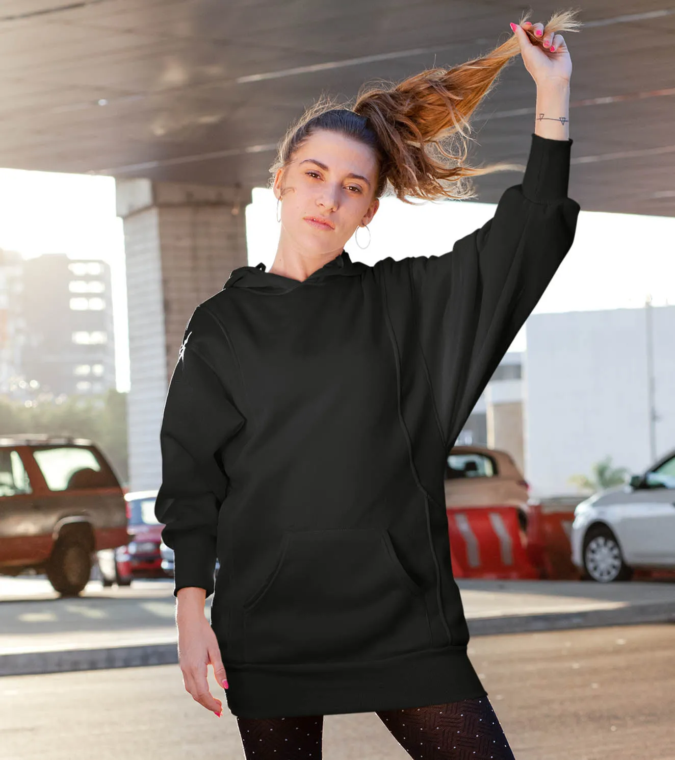 Women's Cozy Oversized Hoodie Dress