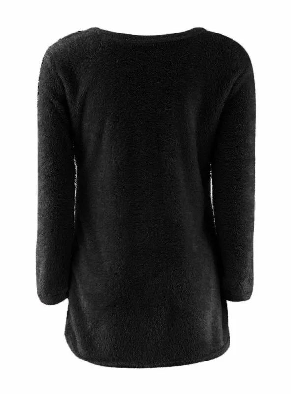 Women's O-Neck Sweater Female Hedging Loose Pullover