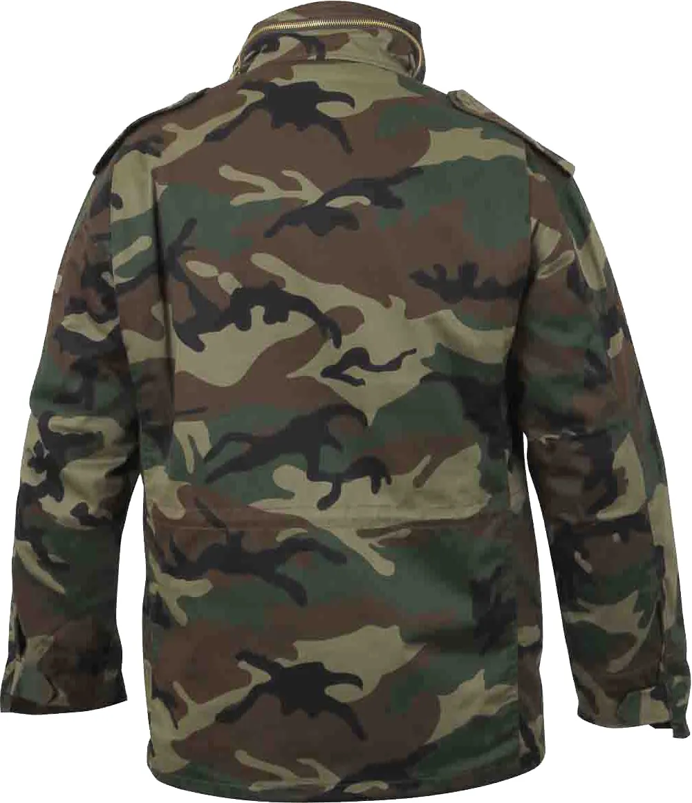 Woodland Camouflage - Military M-65 Field Jacket Tactical Army M1965 Coat