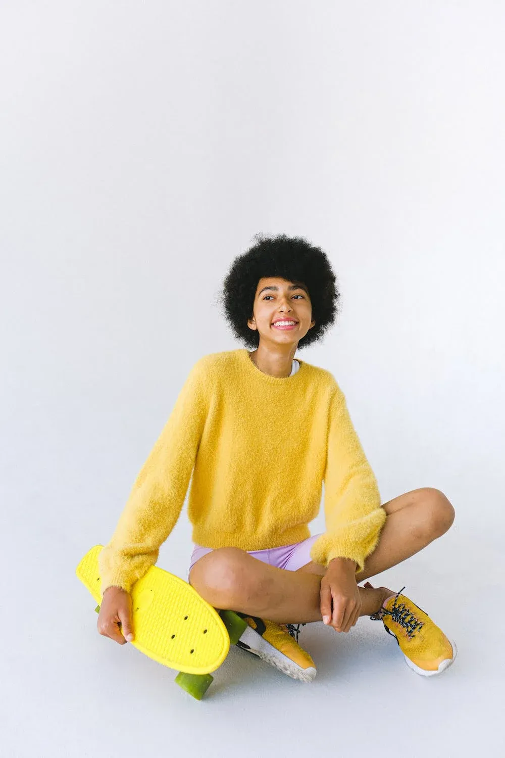 Yellow Soft Long Sleeve Knit Pullover