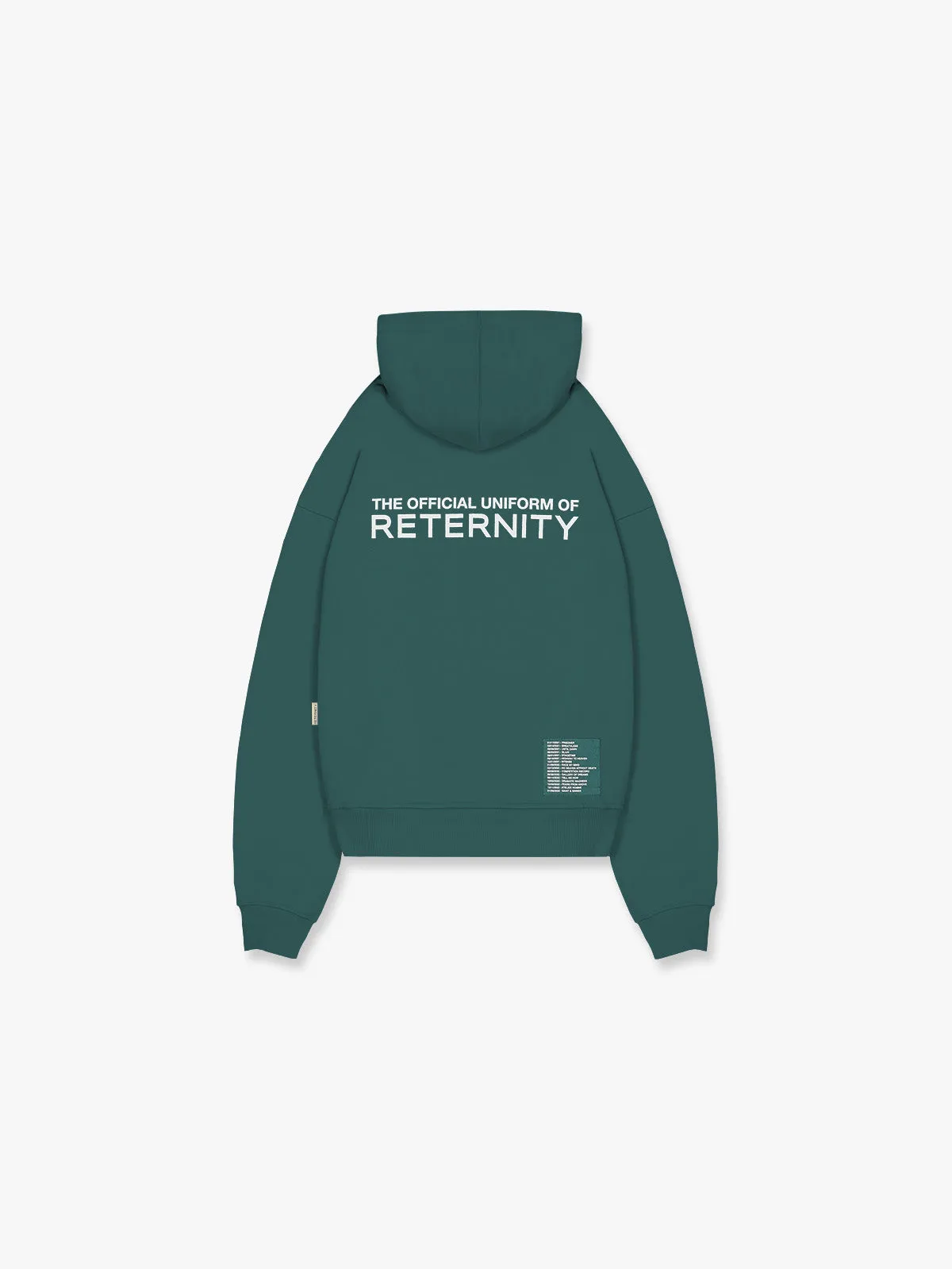 ZIP HOODIE OFFICIAL UNIFORM - GREEN/IVORY