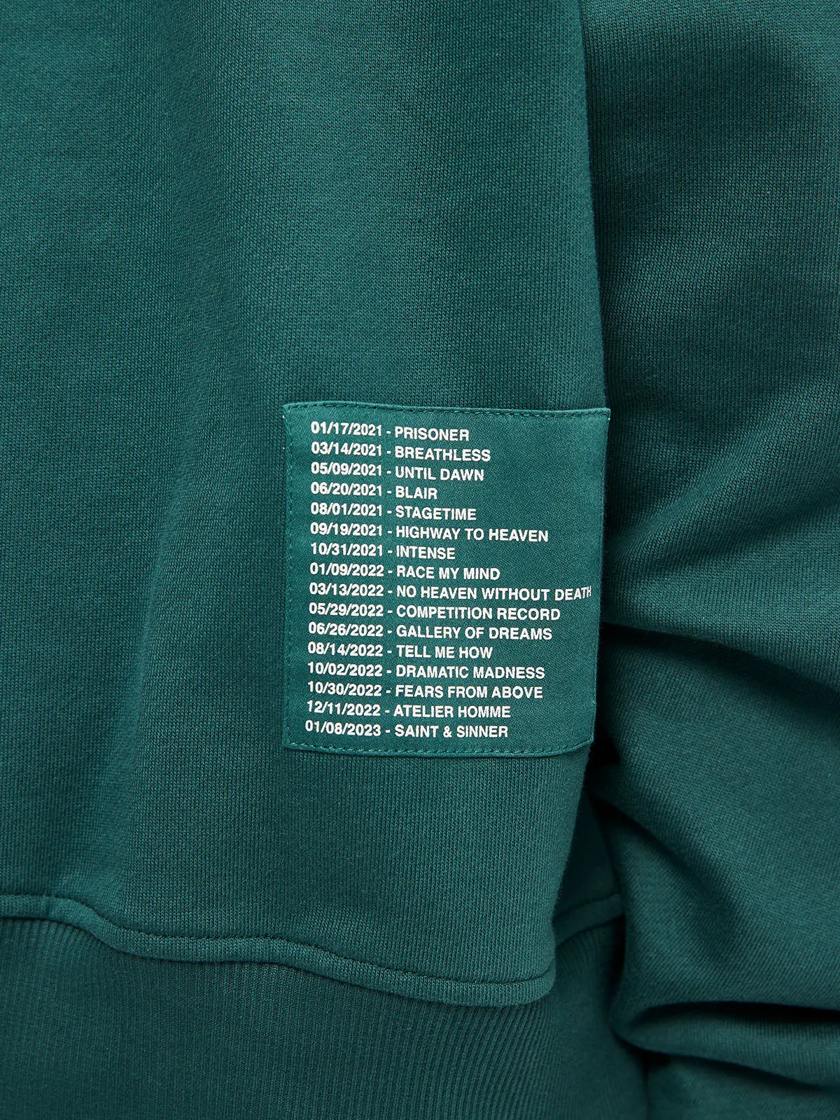 ZIP HOODIE OFFICIAL UNIFORM - GREEN/IVORY