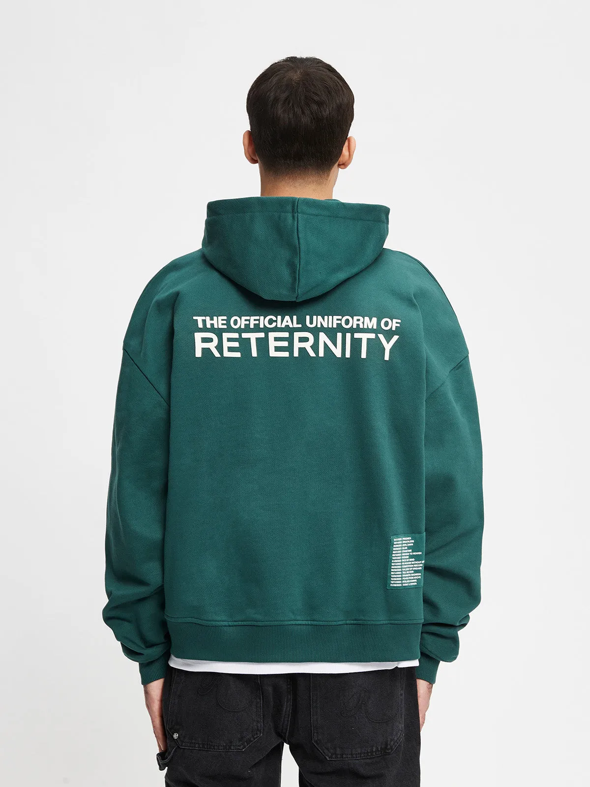 ZIP HOODIE OFFICIAL UNIFORM - GREEN/IVORY