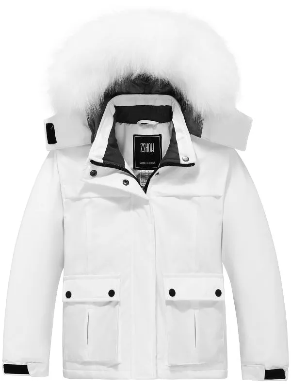 ZSHOW Girls' Waterproof Ski Jacket